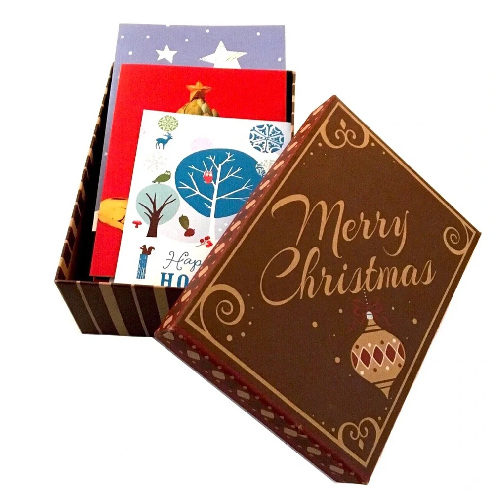 🆕 12 Christmas Cards—3 Style Assortment Gift Box